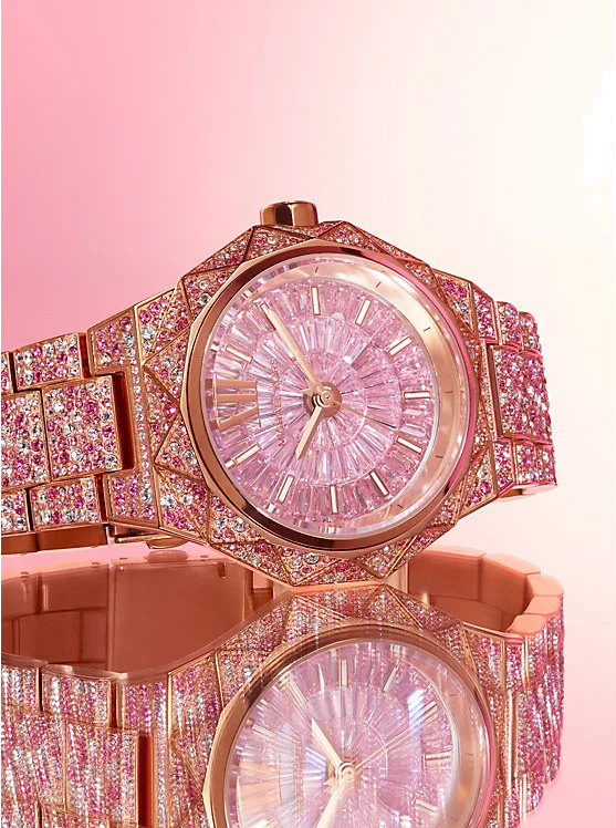 Montre Femme Michael Kors Raquel MK7343 en Acier Doré Rose à Cadran Pavé - Edition Limitée vue 7