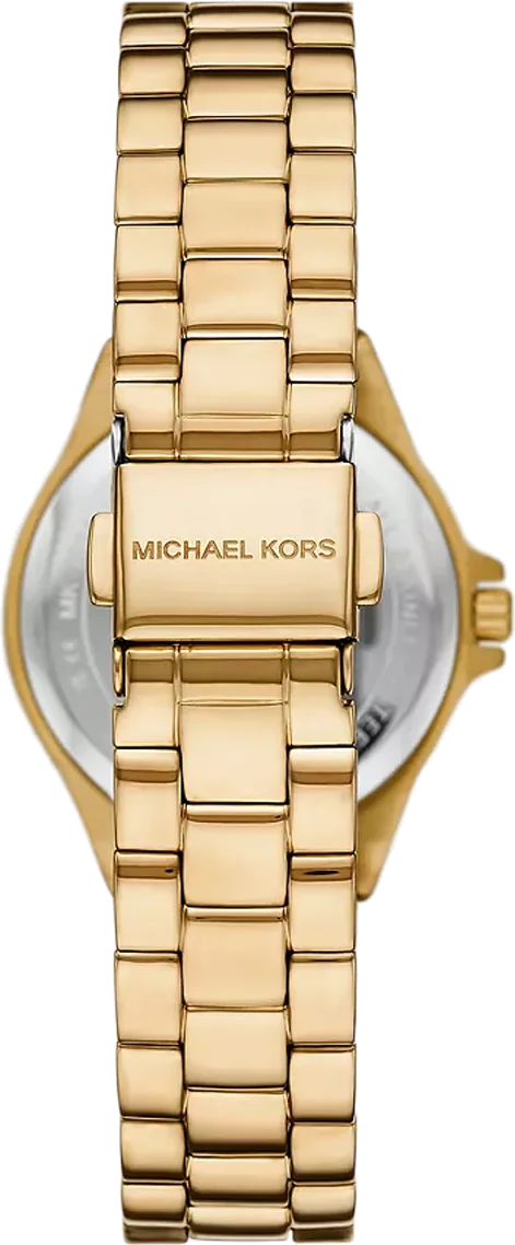 Montre Michael Kors Lennox MK7395 pour Femme - Cadran vert, boîtier et bracelet en acier inoxydable doré vue 2