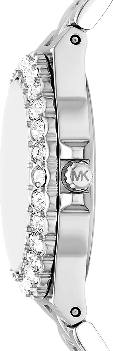 Montre Michael Kors Lennox MK7397 pour femme, cadran bleu et bracelet acier vue 3