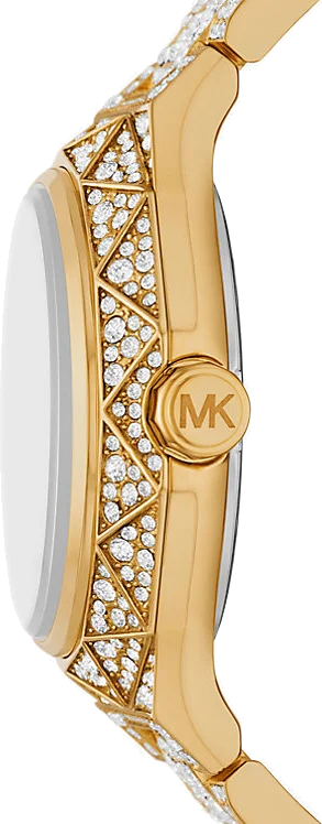 Montre Femme Michael Kors Raquel MK7398 en Or - Cadran Pavé & Bracelet Acier Doré vue 2