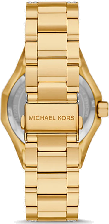 Montre Femme Michael Kors Raquel MK7398 en Or - Cadran Pavé & Bracelet Acier Doré vue 3