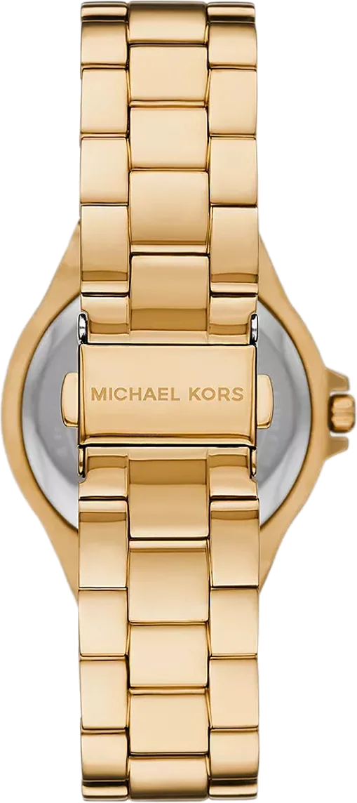 Montre Michael Kors Lennox MK7404 pour Femme, Cadran Noir, Boîtier et Bracelet en Acier Inoxydable Doré vue 2