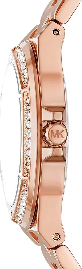 Montre Femme Michael Kors Lennox MK7405 Cadran et Bracelet Or Rose Acier vue 3