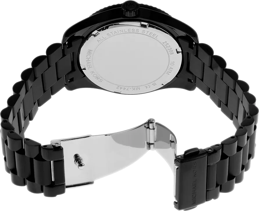 Montre Femme Michael Kors MK7442 en Acier Inoxydable Noir à Cadran Pavé de Cristaux vue 4