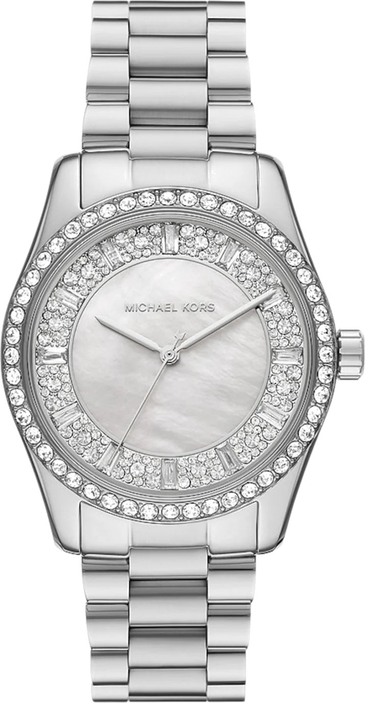 Montre Femme Michael Kors Lexington MK7445 Cadran Argent Pavé & Bracelet Acier