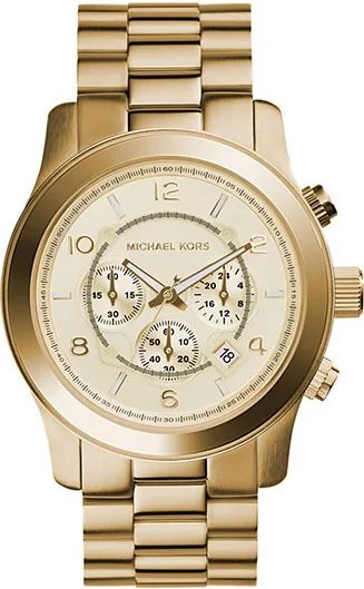 Montre Michael Kors MK8077 Chronographe Unisexe en Acier Doré Jaune