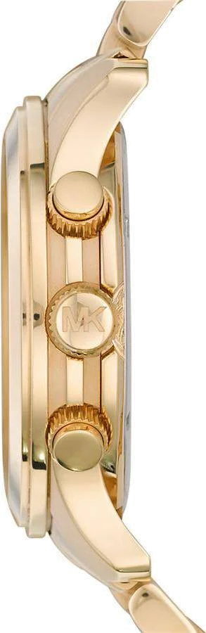 Montre Michael Kors MK8077 Chronographe Unisexe en Acier Doré Jaune vue 2