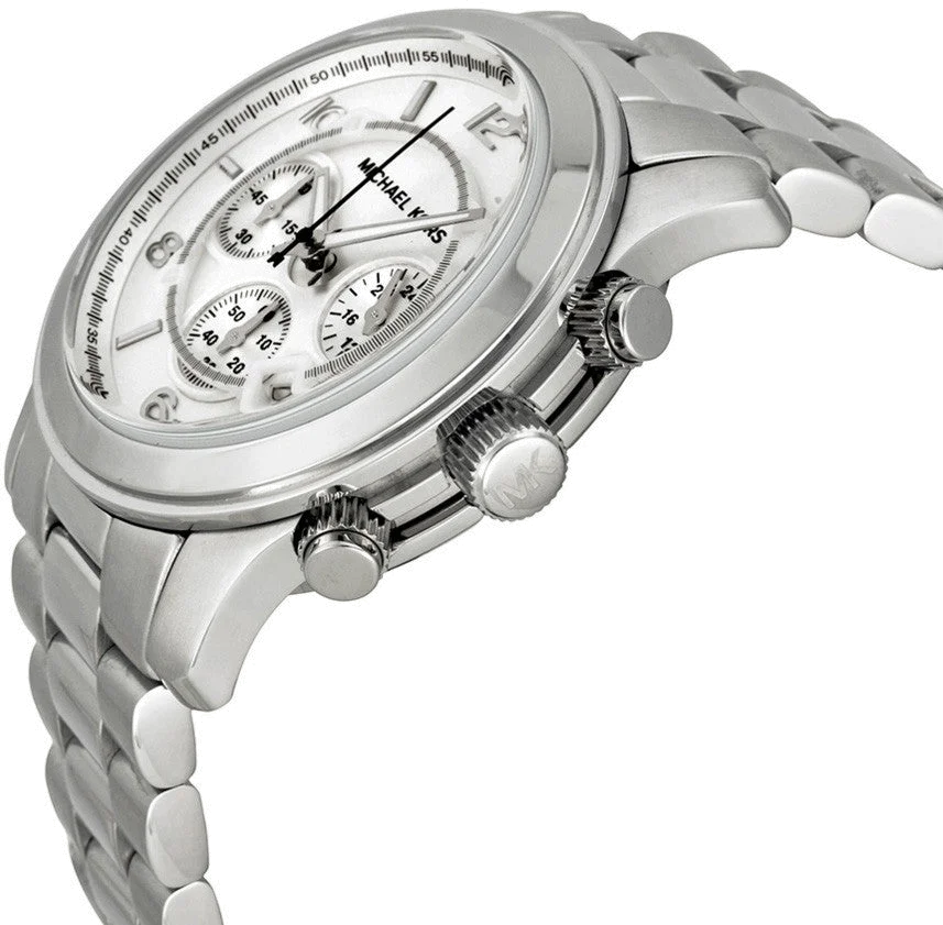 Montre Michael Kors MK8086 Runway Chronographe Acier Inoxydable Argent Unisexe vue 3