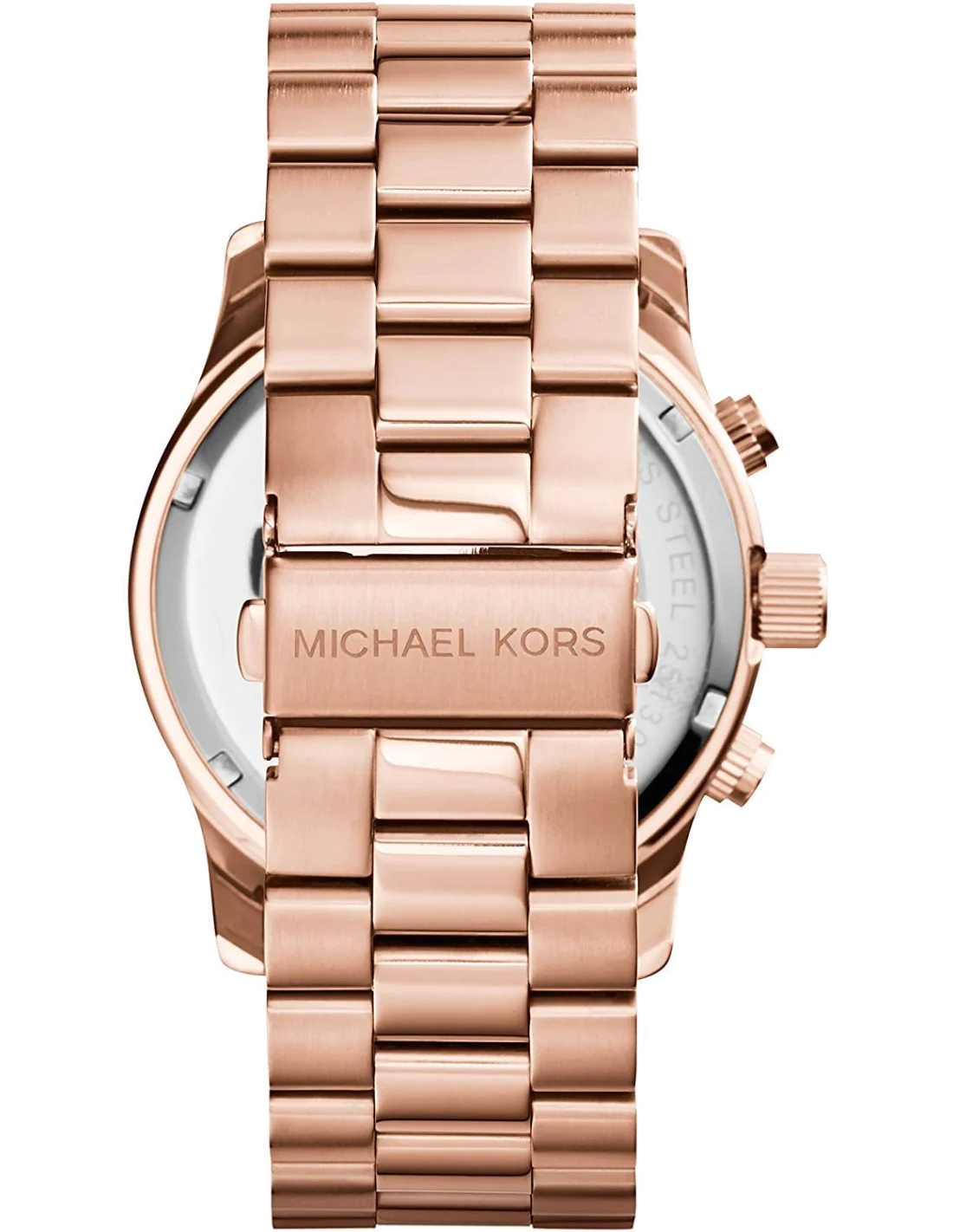 Montre Michael Kors MK8096 Chronographe Unisexe en Acier Or Rose vue 3