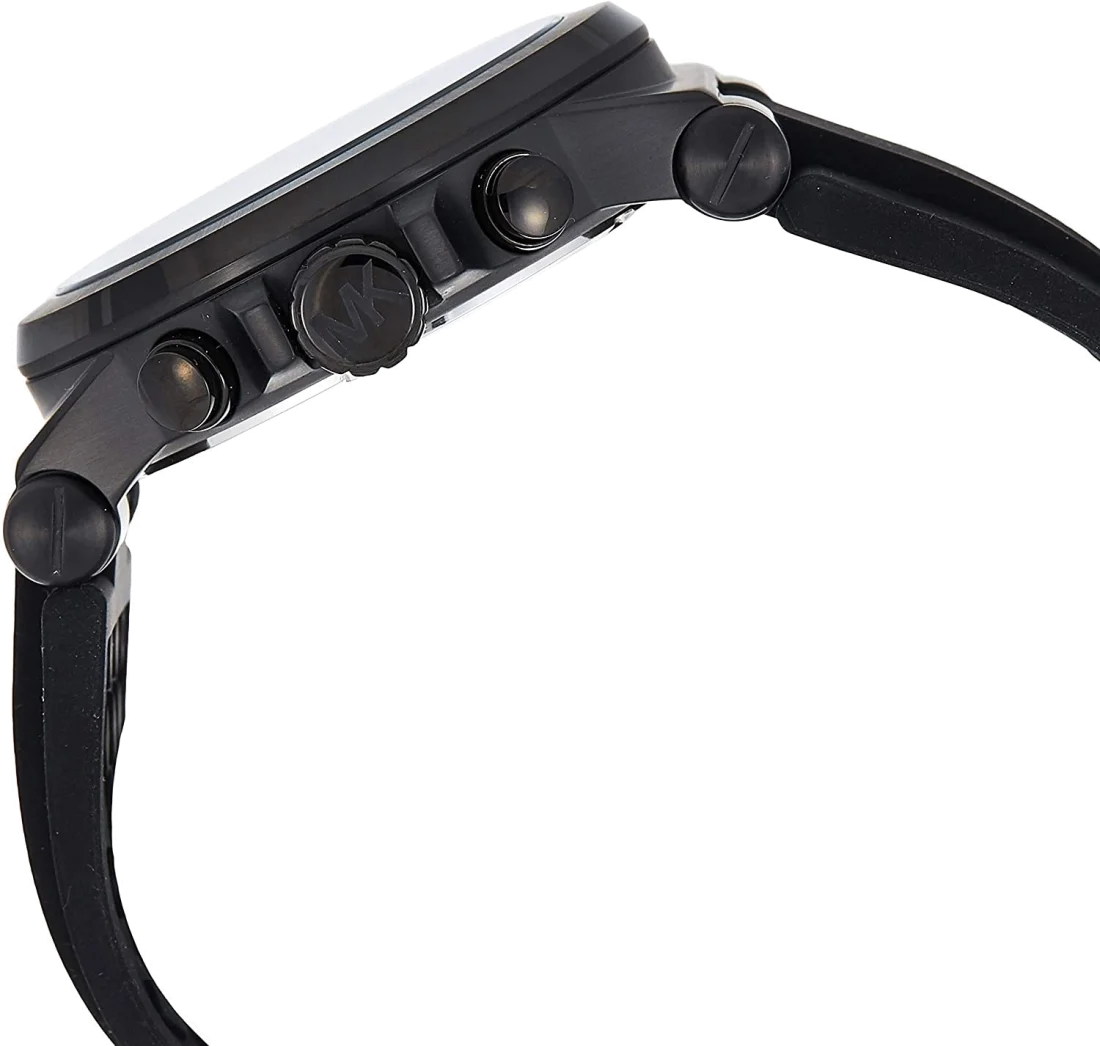 Montre Homme Michael Kors MK8152 - Cadran et Boîtier Noir - Bracelet Silicone vue 2