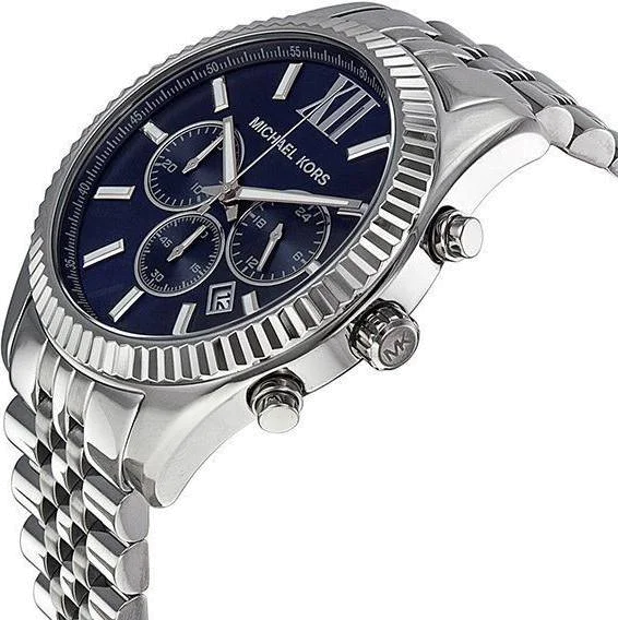 Montre Homme Michael Kors MK8280 Chronographe Cadran Bleu Acier Inoxydable vue 2