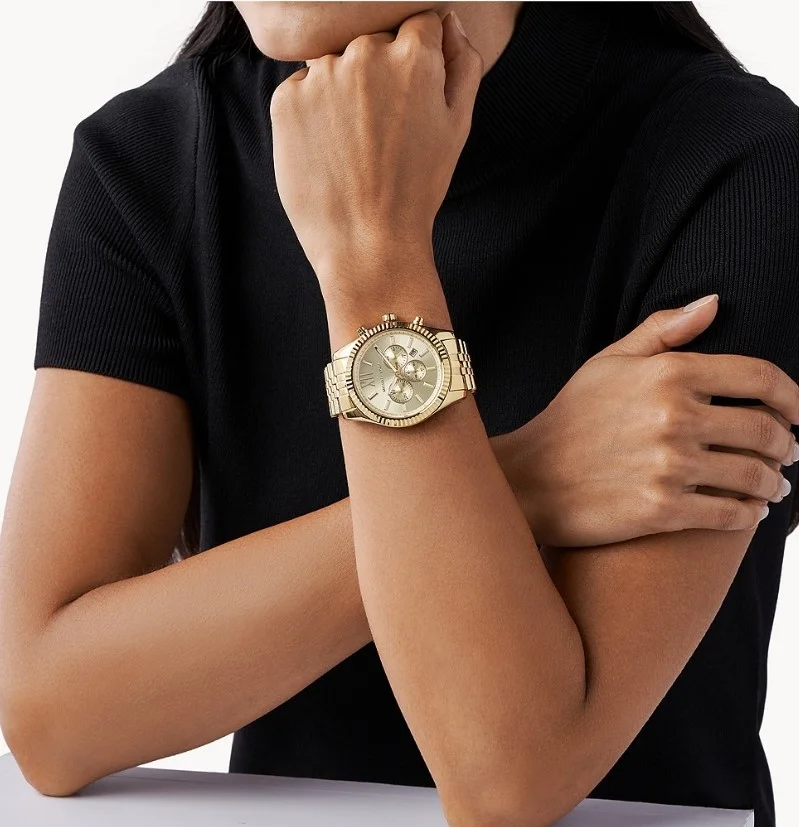 Montre Homme Michael Kors MK8281 Lexington en Acier Inoxydable Doré vue 4