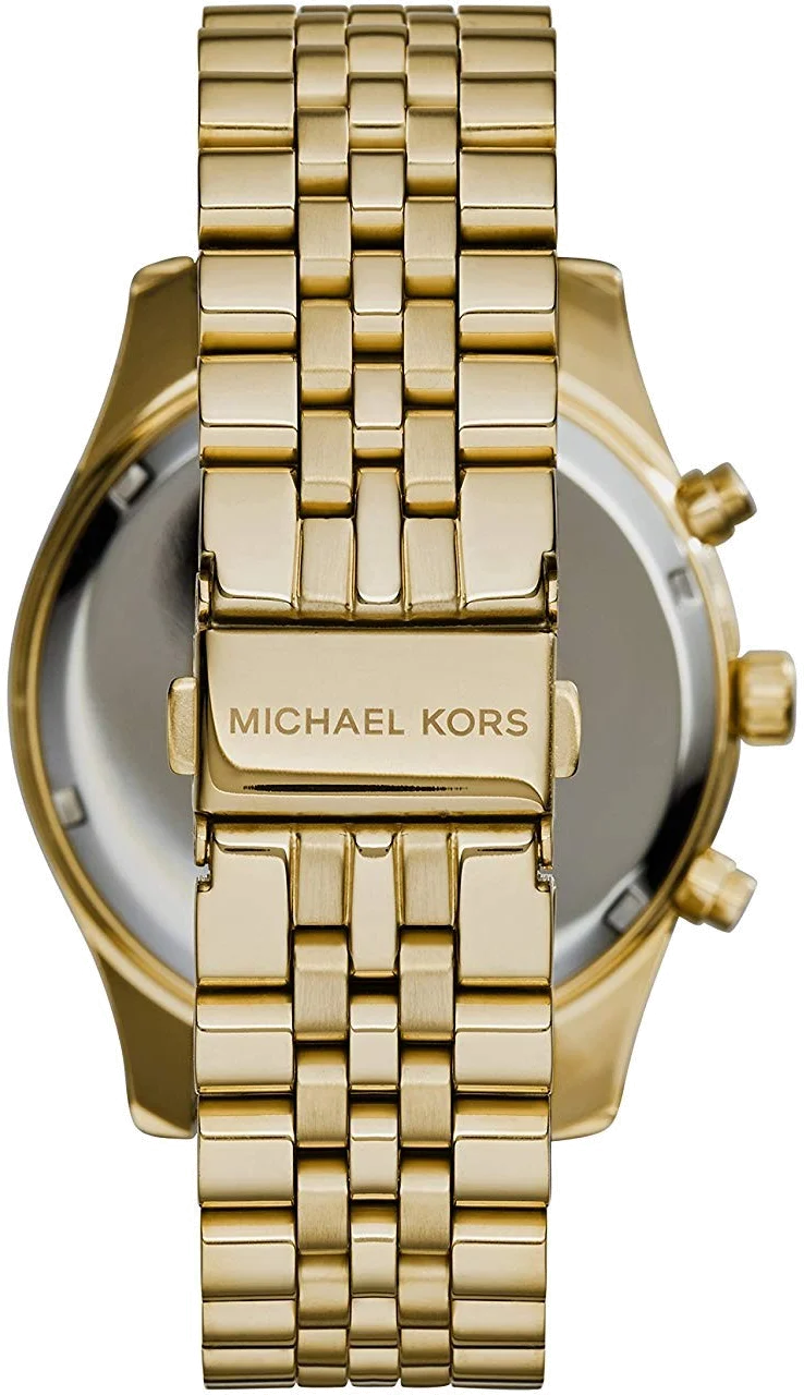 Montre Homme Michael Kors MK8286 - Chronographe Acier Doré, Cadran Noir vue 3