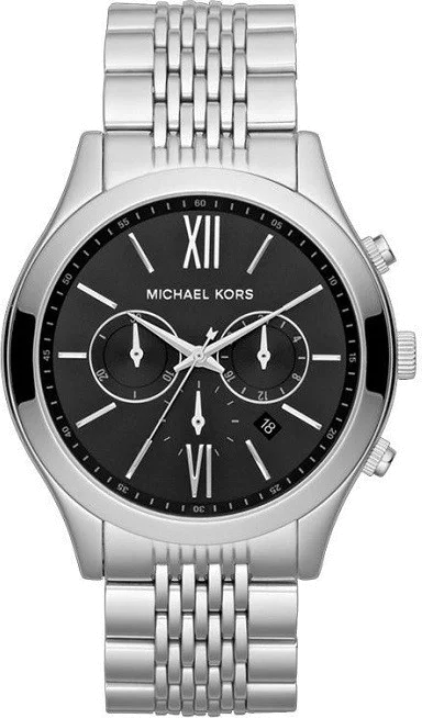 Montre Homme Michael Kors MK8305 Chronographe Acier Argenté Cadran Noir