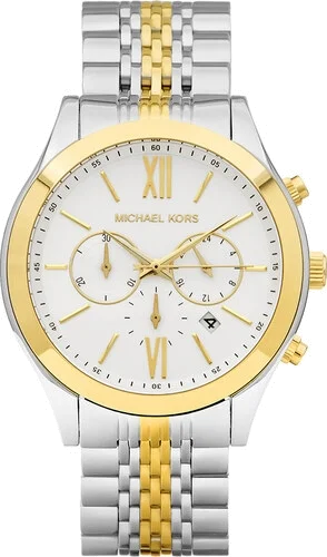 Montre Homme Michael Kors MK8306 Bracelet Acier Inoxydable Bicolore Argent