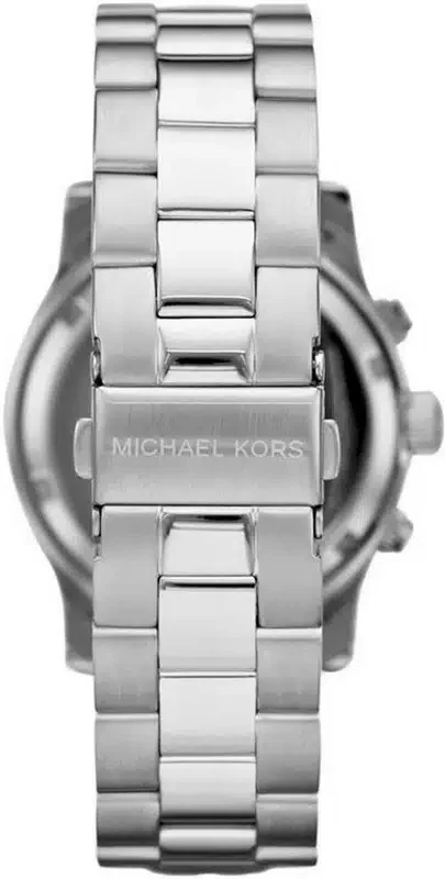 Montre Michael Kors MK8314 Unisexe Acier Inoxydable Argent Cadran Bleu Marine 45 mm vue 3