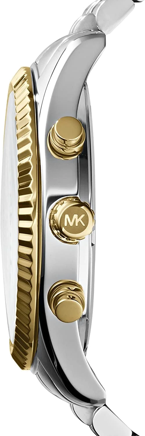 Montre Homme Michael Kors MK8344 Lexington Bicolore Argent et Doré 45mm vue 2
