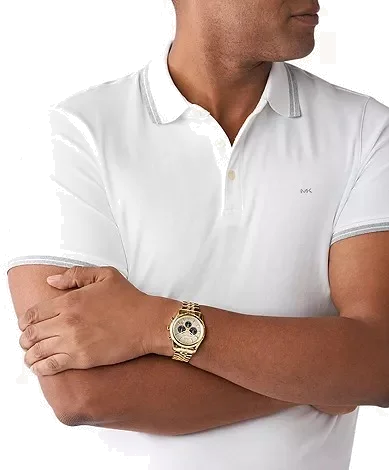 Montre Homme Michael Kors MK8494 Lexington en Acier Doré avec Cristaux vue 2