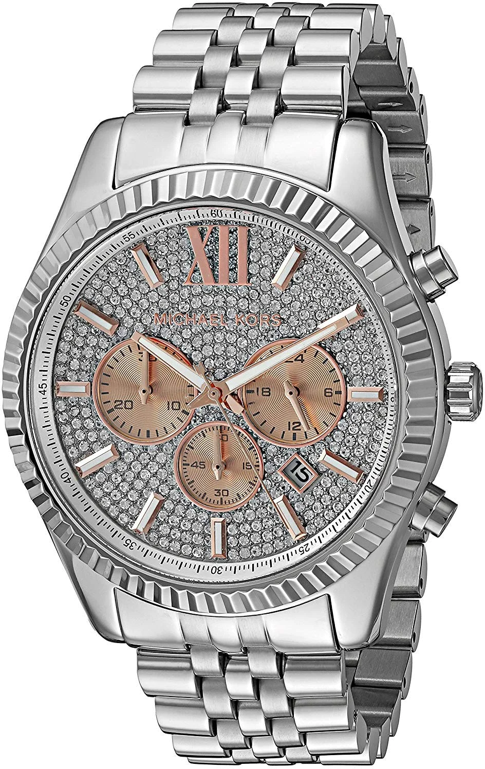 Montre Homme Michael Kors MK8515 Lexington Chronographe Acier Argent