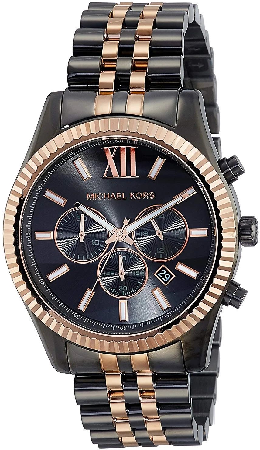 Montre Homme Michael Kors MK8561 Lexington Bicolore Noir et Bronze
