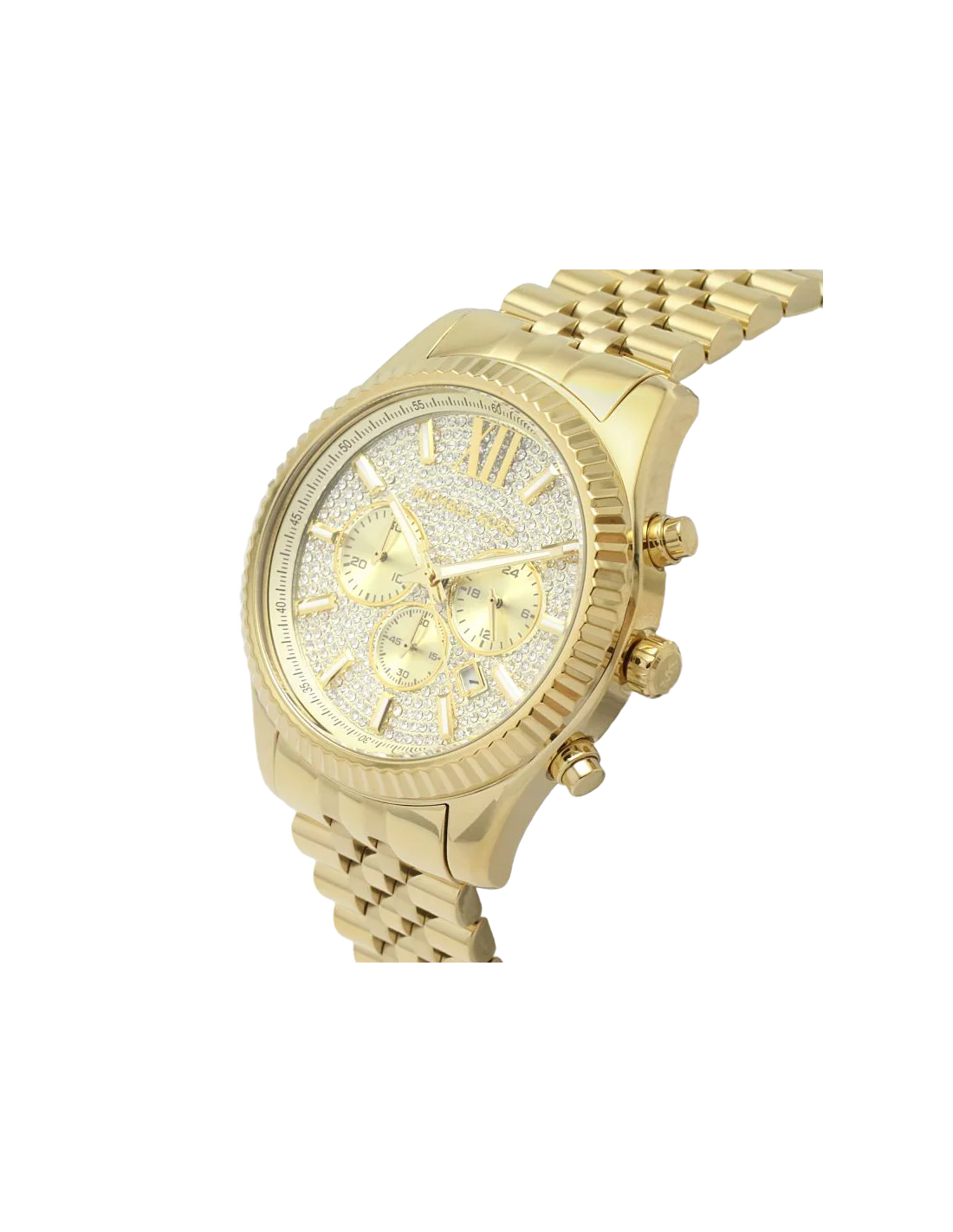 Montre Michael Kors MK8579 Lexington Unisexe en Acier Doré avec Cadran à Cristaux vue 2