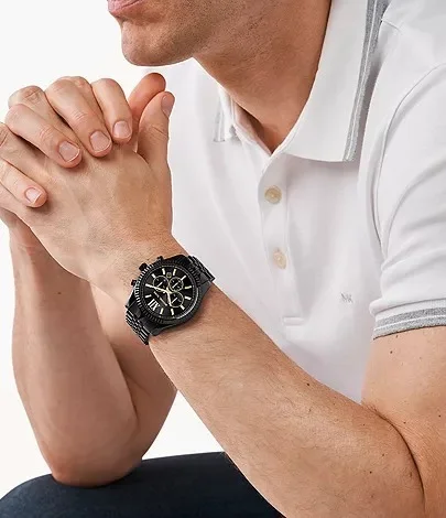 Montre Homme Michael Kors MK8603 Lexington - Chronographe Noir Acier vue 4