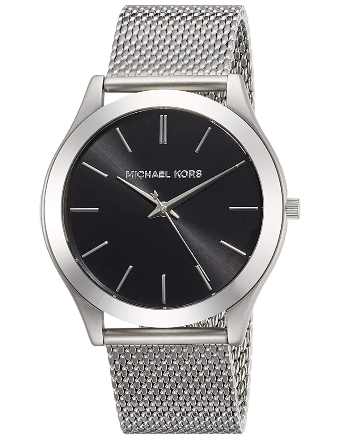 Montre Homme Michael Kors Runway MK8606 Cadran Noir Bracelet Acier Argent
