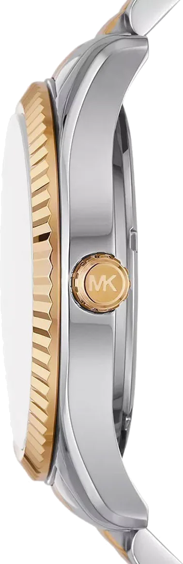 Montre pour homme Michael Kors Lexington MK9063 - Cadran vert, bracelet acier bicolore argent et or vue 3