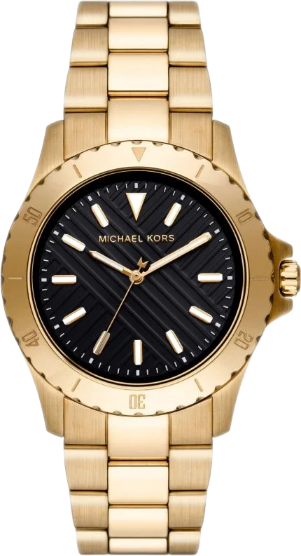 Montre Homme Michael Kors MK9078 en Acier Doré à Cadran Noir