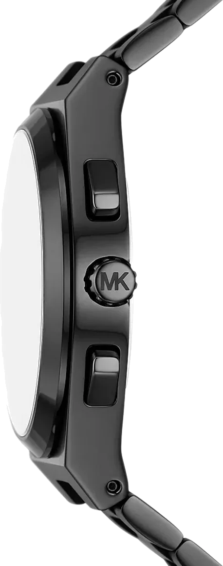 Montre Homme Michael Kors Lennox MK9146 - Chronographe Quartz - Cadran et Bracelet Acier Noir vue 3