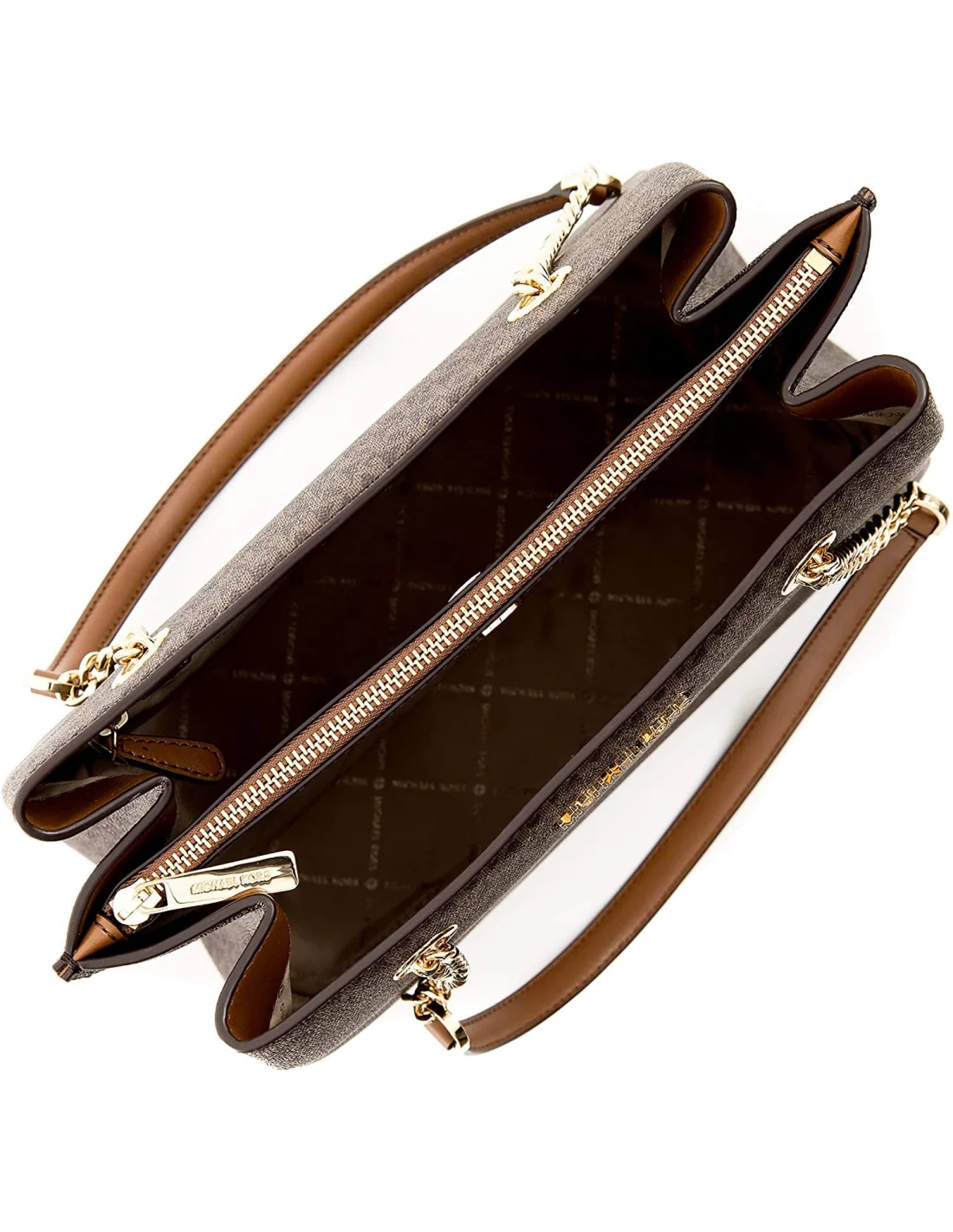 Sac à bandoulière Michael Kors Teagan Marron vue 3