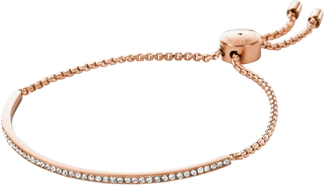 Bracelet Michael Kors Brillance MKJ4132791 réglable avec barre incrustée de brillants