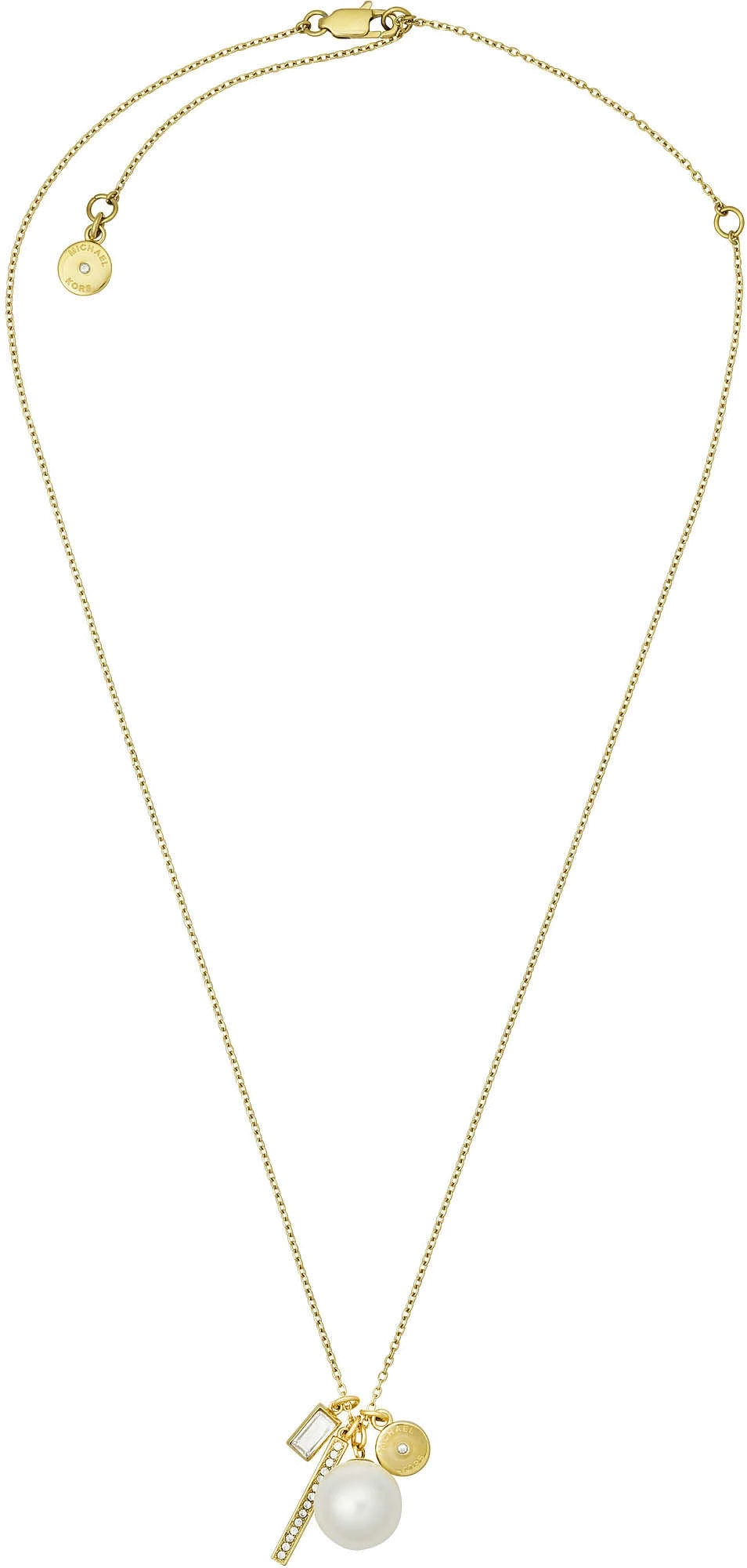 Collier pour femme Michael Kors MKJ6668710 en acier doré avec perle