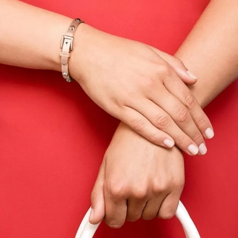 Bracelet Jonc Astor Michael Kors MKJ1821791 en acier or rose pour femme vue 2