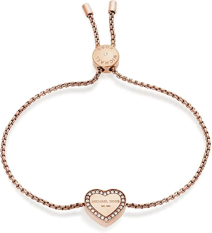 Bracelet Michael Kors Heritage MKJ5391791 en acier plaqué or rose pour femme vue 2