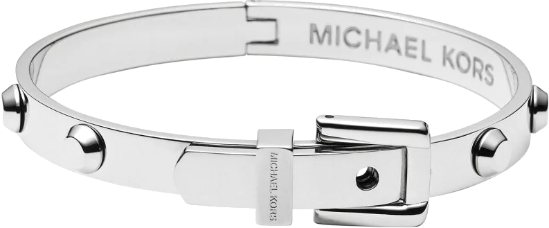 Bracelet Michael Kors Jonc Astor MKJ1820040 en acier argenté et rivets