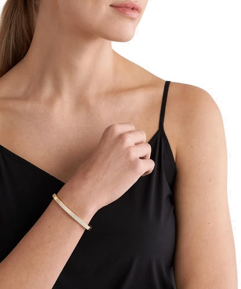 Bracelet Jonc Michael Kors MKC1551AN710 en argent plaqué or 14K pour femme vue 3