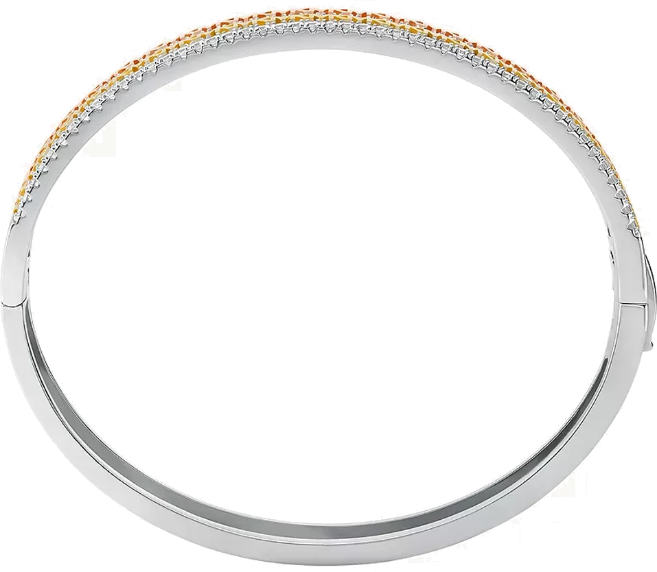 Bracelet jonc Michael Kors MKC1578AN998 - Argent 925 plaqué or, or rose et zircones - Pour femme vue 2