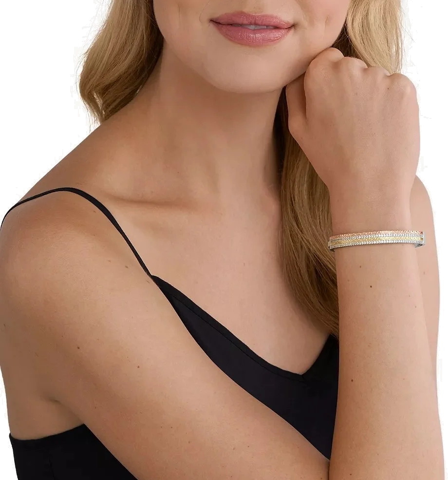 Bracelet jonc Michael Kors MKC1578AN998 - Argent 925 plaqué or, or rose et zircones - Pour femme vue 3