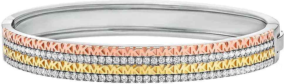 Bracelet jonc Michael Kors MKC1578AN998 - Argent 925 plaqué or, or rose et zircones - Pour femme