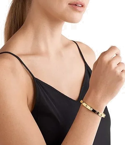 Bracelet Femme Michael Kors MKC1548AN710 en Argent Plaqué Or avec Zircons vue 3