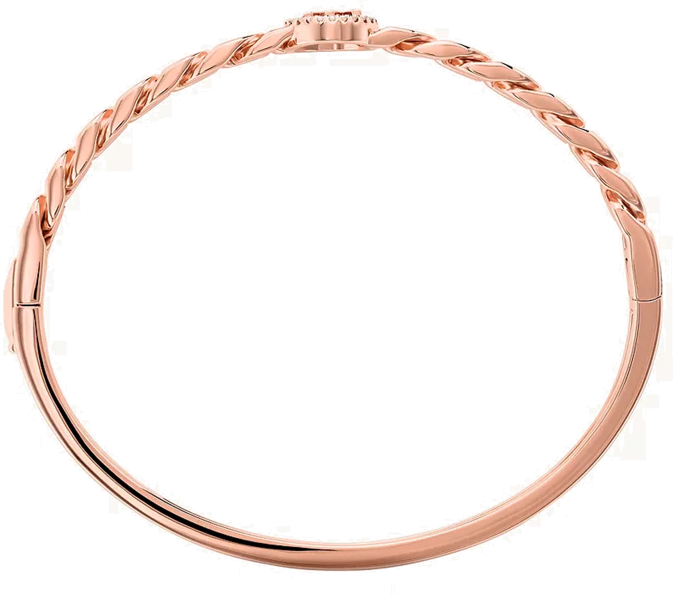 Bracelet Jonc Michael Kors MKC1381AN791M en argent 925 plaqué or rose pour femme vue 2