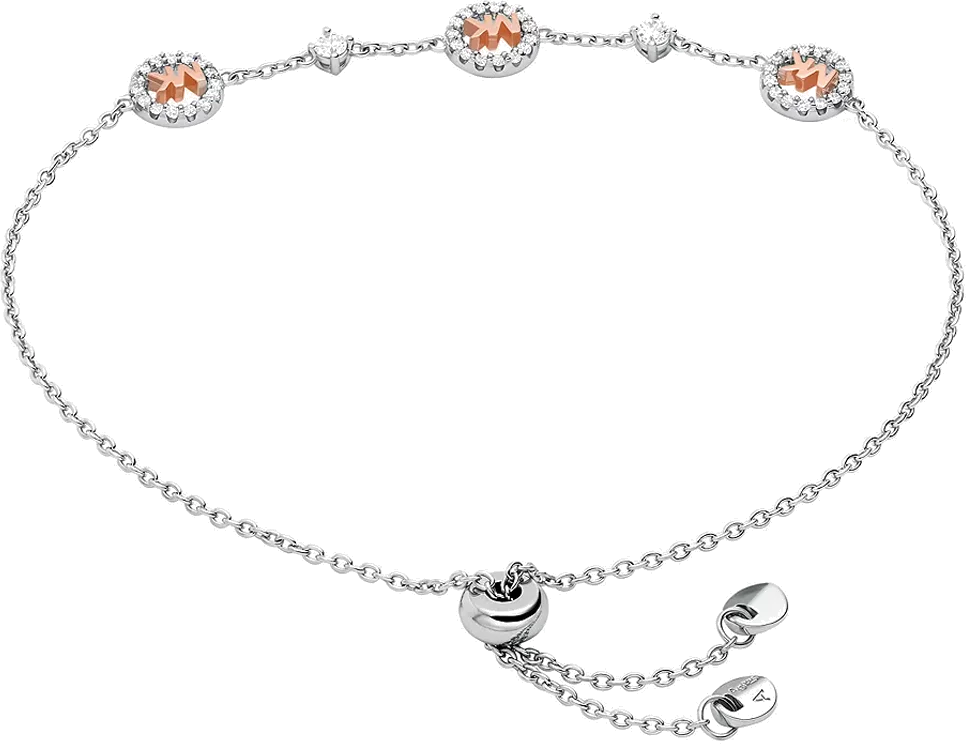 Bracelet coulissant bicolore argent 925 Michael Kors MKC1507AN931 pour femme vue 2