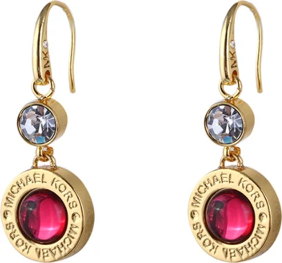Boucles d'oreilles Michael Kors MKJ654530 plaqué or jaune et rose pour femme