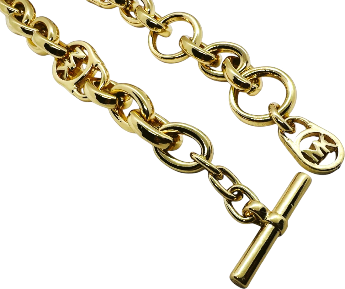 Collier Michael Kors 109784 en métal plaqué or jaune pour femme vue 3