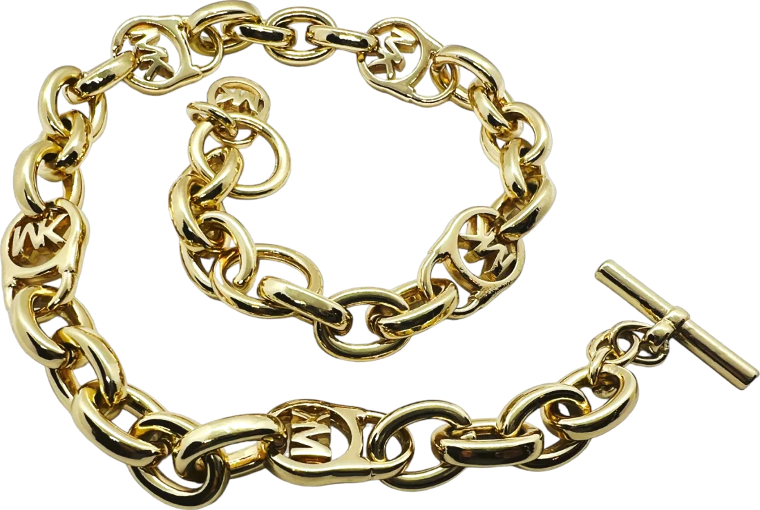 Collier Michael Kors 109784 en métal plaqué or jaune pour femme