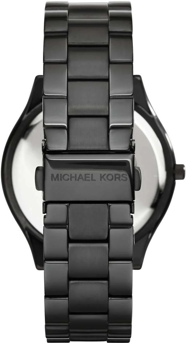 Montre Michael Kors MK3221 Runway Slim - Boîtier et bracelet acier noir - Unisexe vue 3