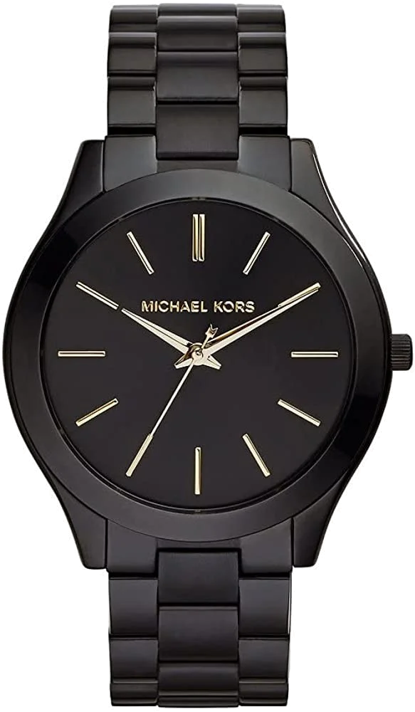 Montre Michael Kors MK3221 Runway Slim - Boîtier et bracelet acier noir - Unisexe