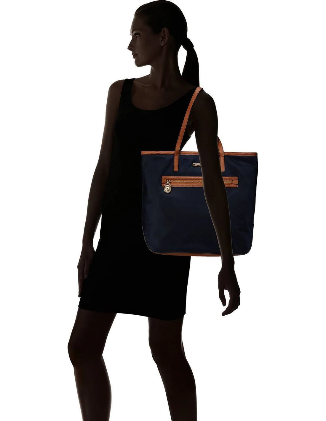 Sac à main Michael Kors Kempton bleu marine vue 4