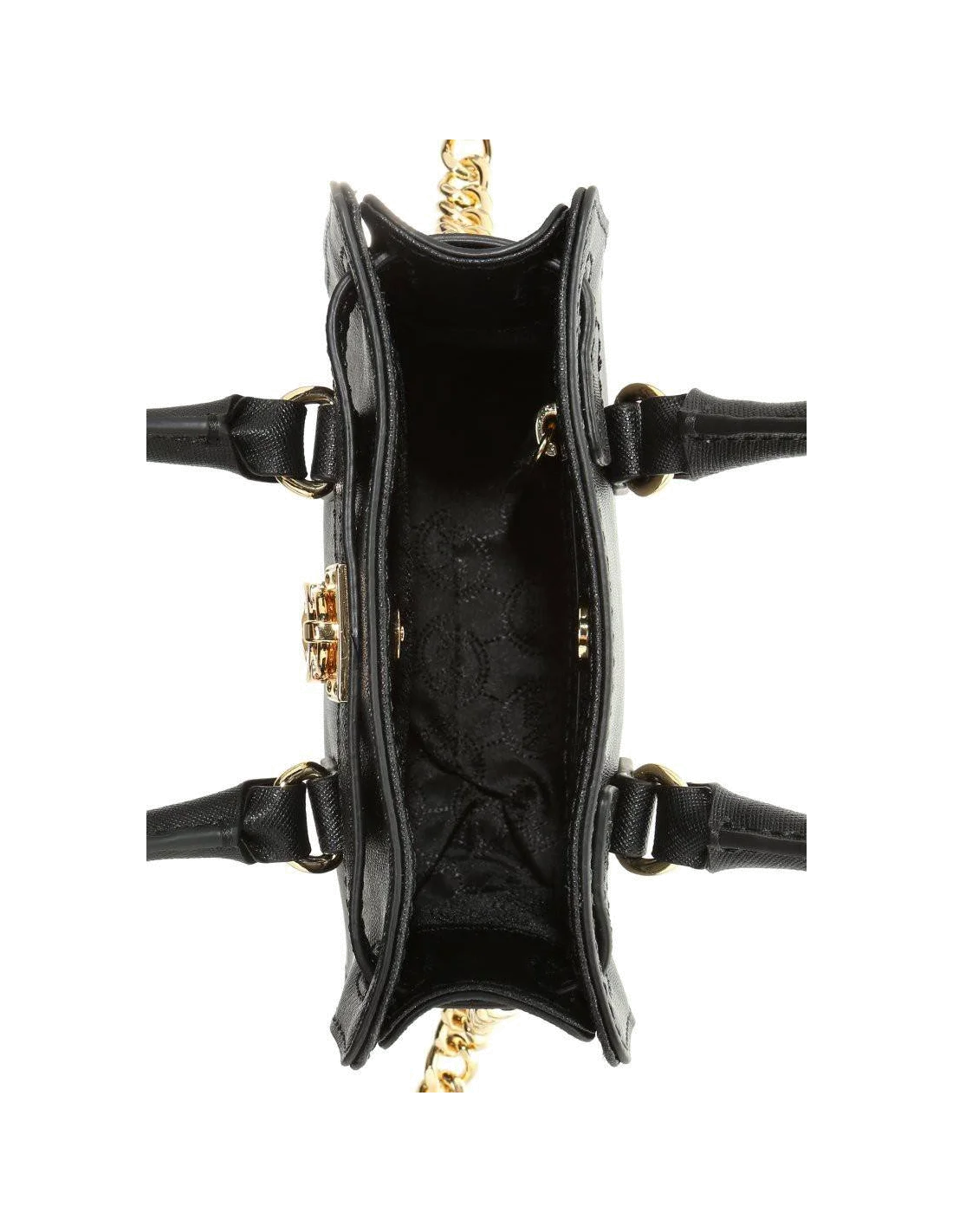 Sac à main Michael Kors Hamilton noir avec breloque dorée vue 4